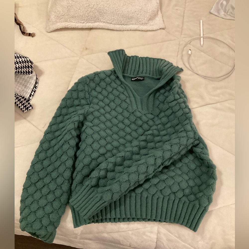 Green sweater